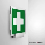 Cartello pronto soccorso croce E003