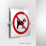 Cartello vietato l'accesso ai cani P021