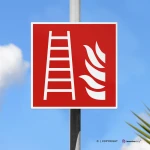 Cartello scala antincendio F003