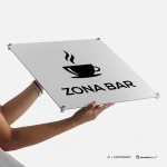 Cartello zona bar