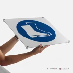 Cartello calzature di sicurezza obbligatorie M008