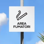 Cartello area fumatori