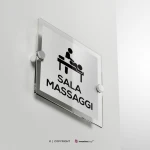 Cartello sala massaggi