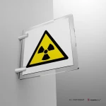 Cartello pericolo materiale radioattivo W003