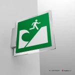 Cartello area di evacuazione tsunami E062