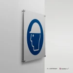 Cartello casco di protezione obbligatorio M014