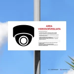 Cartello area videosorvegliata mod. 2:1
