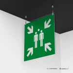 Cartello punto d'incontro evacuazione E007 e E032