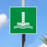 Cartello condotto di evacuazione marina E055