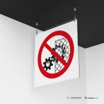 Cartello divieto di rimuovere i dispositivi di sicurezza