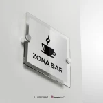 Cartello zona bar