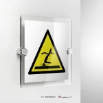 Cartello di pericolo attenzione acque poco profonde W048