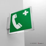 Cartello telefono d'emergenza E004