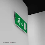 Cartello uscita porta d'emergenza mod. 2:1