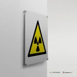 Cartello pericolo materiale radioattivo W003