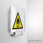 Cartello pericolo sostanze comburenti W028