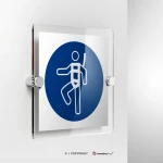 Cartello imbracatura di sicurezza obbligatoria M018
