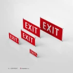 Cartello EXIT antincendio mod. 2:1