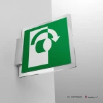 Cartello ruotare la maniglia E018 / E019