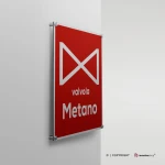 Cartello valvola metano