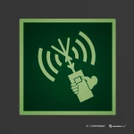 Cartello radiotelefono a due vie VHF E051