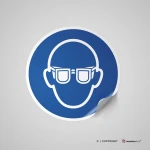 Cartello occhiali protettivi obbligatori M004 / M007 / M025