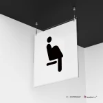 Cartello posto riservato donna incinta