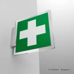 Cartello pronto soccorso croce E003