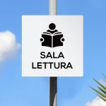Cartello sala lettura