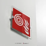 Cartello manichetta antincendio scollegata F019