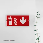Cartello estintore con freccia antincendio mod. 2:1