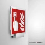 Cartello pulsante allarme antincendio F005