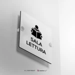 Cartello sala lettura