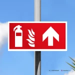 Cartello estintore con freccia antincendio mod. 2:1