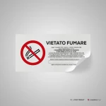 Cartello vietato fumare mod. 2:1