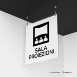 Cartello sala proiezioni