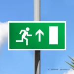 Cartello uscita porta d'emergenza mod. 2:1