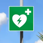 Cartello defibrillatore E010