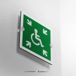 Cartello rifugio temporaneo d'emergenza disabili E024