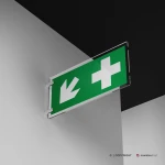 Cartello pronto soccorso con freccia mod. 2:1