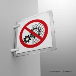 Cartello divieto di rimuovere i dispositivi di sicurezza