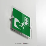 Cartello edificio di evacuazione tsunami E063