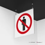 Cartello divieto di accesso pedonale
