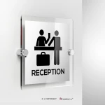 Cartello reception hotel
