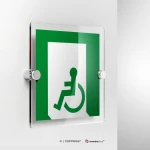 Cartello uscita d'emergenza disabili E026/ E030
