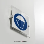 Cartello casco di protezione obbligatorio M014