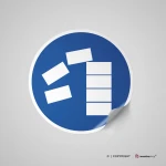 Cartello obbligo di disporre i materiali in modo ordinato