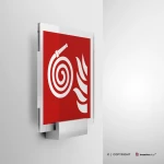 Cartello manichetta antincendio scollegata F019