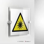 Cartello pericolo radiazioni ottiche W027