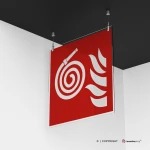 Cartello manichetta antincendio scollegata F019